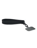 Sangle personnalisée en polyester pour téléphone CELESTE Matières : PET Couleurs : noir