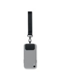 Sangle personnalisée en polyester pour téléphone CELESTE Matières : PET Couleurs : noir cadeau entreprise pas cher