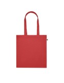 Sac shopping  en coton bio personnalisé - BENTE COLOUR Matières : coton Couleurs : rouge cadeau client original