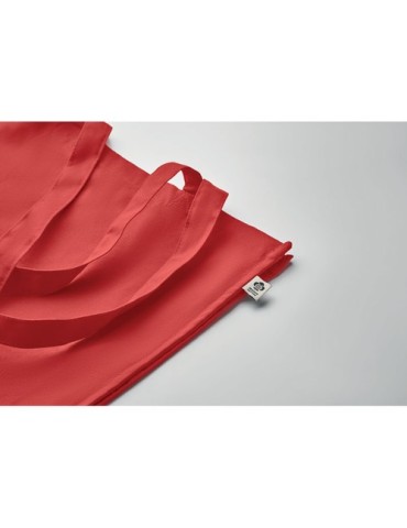 Sac shopping  en coton bio personnalisé - BENTE COLOUR Matières : coton Couleurs : rouge goodies personnalisé en stock
