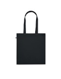 Sac shopping  en coton bio personnalisé - BENTE COLOUR Matières : coton Couleurs : noir impression haute définition