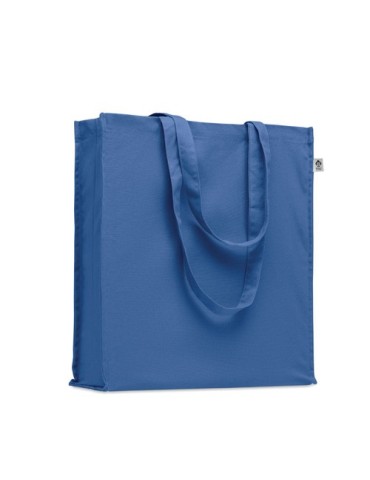 Sac shopping  en coton bio personnalisé - BENTE COLOUR Matières : coton Couleurs : bleu royal objet promotionnel éco-responsable