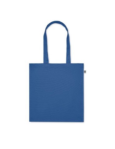 Sac shopping  en coton bio personnalisé - BENTE COLOUR Matières : coton Couleurs : bleu royal personnalisable avec votre logo