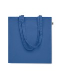Sac shopping  en coton bio personnalisé - BENTE COLOUR Matières : coton Couleurs : bleu royal objet promotionnel éco-responsable