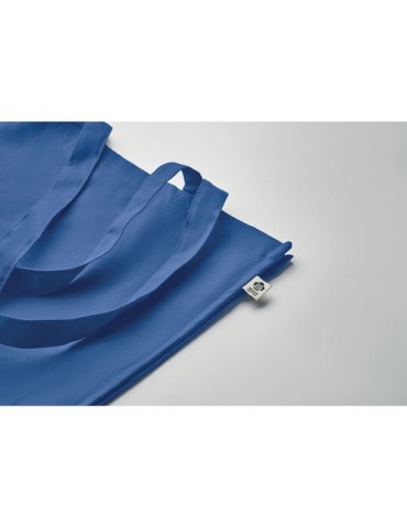 Sac shopping  en coton bio personnalisé - BENTE COLOUR Matières : coton Couleurs : bleu royal marquage couleur éclatante