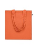 Sac shopping  en coton bio personnalisé - BENTE COLOUR Matières : coton Couleurs : orange marquage couleur éclatante