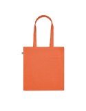 Sac shopping  en coton bio personnalisé - BENTE COLOUR Matières : coton Couleurs : orange objet promo petit budget