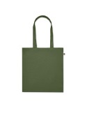 Sac shopping  en coton bio personnalisé - BENTE COLOUR Matières : coton Couleurs : vert impression logo haute qualité