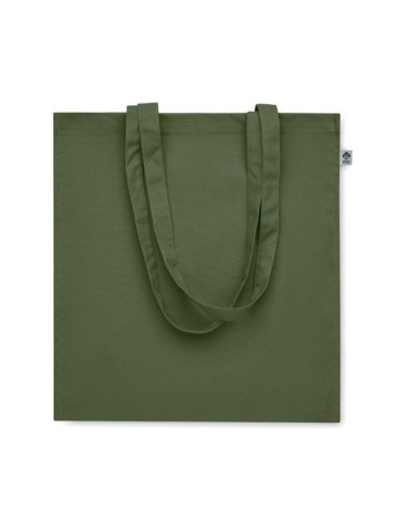 Sac shopping  en coton bio personnalisé - BENTE COLOUR Matières : coton Couleurs : vert personnalisation rapide en France