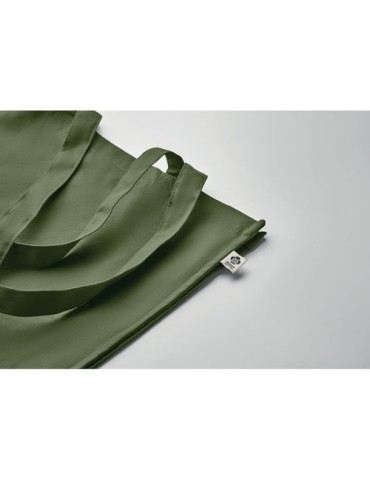 Sac shopping  en coton bio personnalisé - BENTE COLOUR Matières : coton Couleurs : vert objet promotionnel éco-responsable