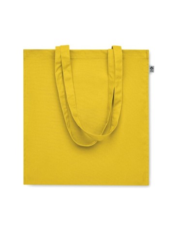 Sac shopping  en coton bio personnalisé - BENTE COLOUR Matières : coton Couleurs : jaune goodies entreprise design