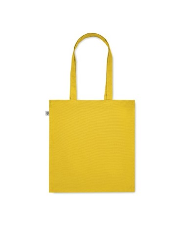 Sac shopping  en coton bio personnalisé - BENTE COLOUR Matières : coton Couleurs : jaune personnalisation sur mesure