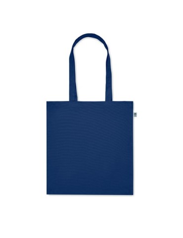 Sac shopping  en coton bio personnalisé - BENTE COLOUR Matières : coton Couleurs : bleu goodies publicitaire durable