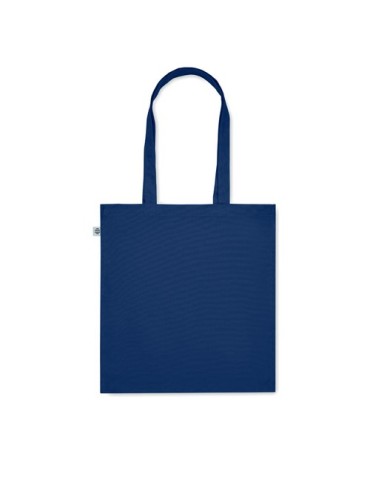 Sac shopping  en coton bio personnalisé - BENTE COLOUR Matières : coton Couleurs : bleu marquage laser ultra précis