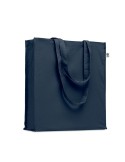 Sac shopping  en coton bio personnalisé - BENTE COLOUR Matières : coton Couleurs : bleu marine marquage laser ultra précis
