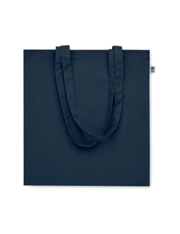 Sac shopping  en coton bio personnalisé - BENTE COLOUR Matières : coton Couleurs : bleu marine cadeau affaires élégant