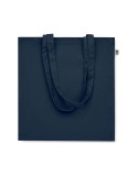 Sac shopping  en coton bio personnalisé - BENTE COLOUR Matières : coton Couleurs : bleu marine cadeau affaires élégant