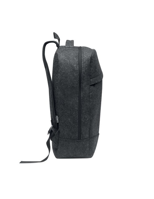 Sac à dos pratique pour ordinateur 13" - LLANA Matières : PET recyclé Couleurs : pierre impression haute définition