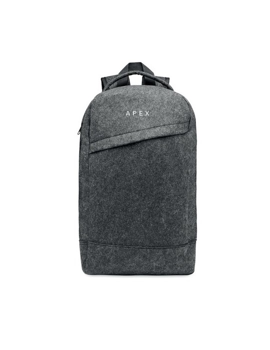 Sac à dos pratique pour ordinateur 13" - LLANA Matières : PET recyclé Couleurs : pierre marquage laser ultra précis