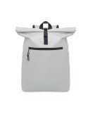 Sac à dos enroulable personnalisé idéal - IREA Matières : PET Couleurs : blanc marquage laser ultra précis