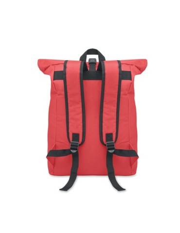 Sac à dos enroulable personnalisé idéal - IREA Matières : PET Couleurs : rouge personnalisation sur mesure