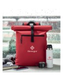 Sac à dos enroulable personnalisé idéal - IREA Matières : PET Couleurs : rouge objet publicitaire robuste