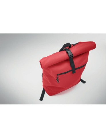 Sac à dos enroulable personnalisé idéal - IREA Matières : PET Couleurs : rouge goodies personnalisé en stock