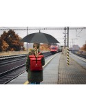 Sac à dos enroulable personnalisé idéal - IREA Matières : PET Couleurs : rouge personnalisable avec votre logo