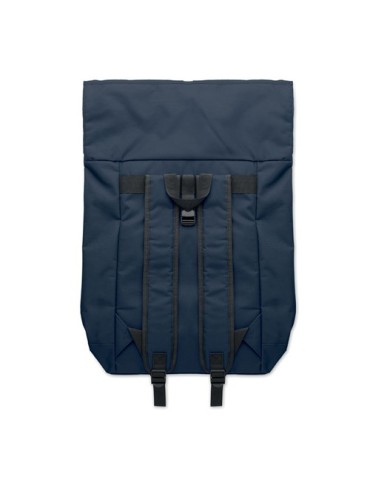 Sac à dos enroulable personnalisé idéal - IREA Matières : PET Couleurs : bleu marquage couleur éclatante