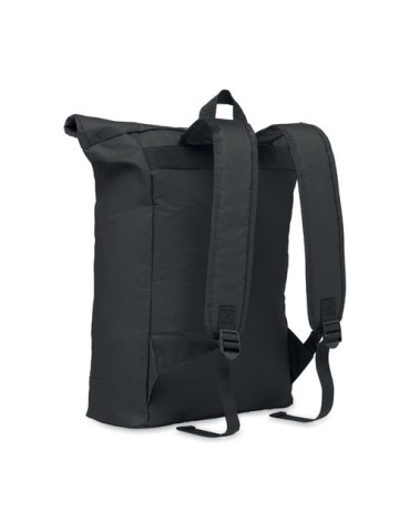 Sac à dos enroulable personnalisé idéal - IREA Matières : PET Couleurs : noir cadeau entreprise pas cher