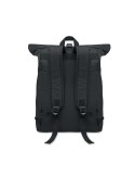 Sac à dos enroulable personnalisé idéal - IREA Matières : PET Couleurs : noir goodies personnalisé en stock