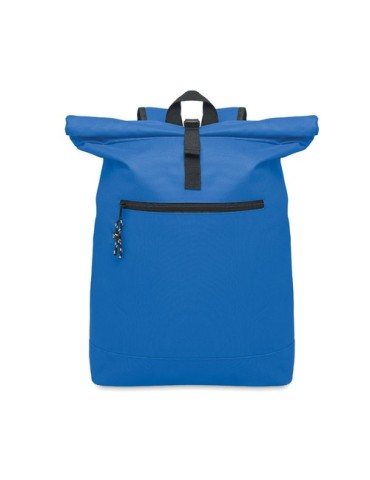 Sac à dos enroulable personnalisé idéal - IREA Matières : PET Couleurs : bleu royal cadeau entreprise pas cher