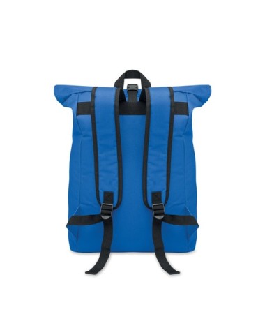 Sac à dos enroulable personnalisé idéal - IREA Matières : PET Couleurs : bleu royal impression logo haute qualité