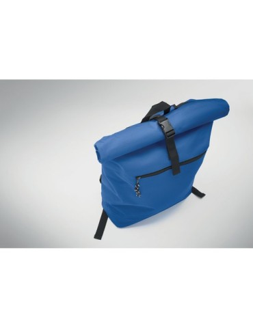 Sac à dos enroulable personnalisé idéal - IREA Matières : PET Couleurs : bleu royal goodies publicitaire durable