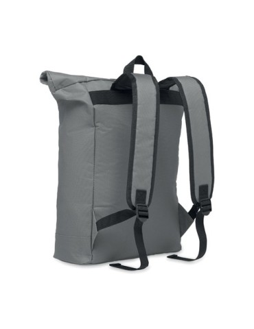 Sac à dos enroulable personnalisé idéal - IREA Matières : PET Couleurs : pierre personnalisation rapide en France
