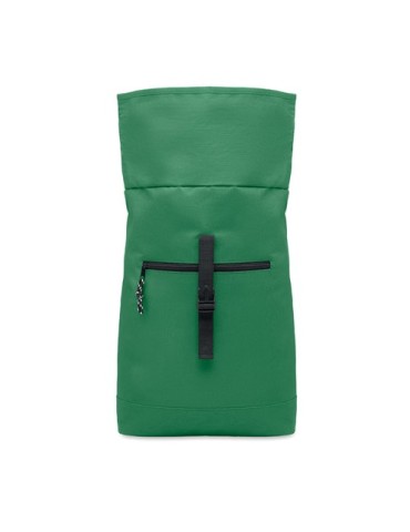 Sac à dos enroulable personnalisé idéal - IREA Matières : PET Couleurs : vert foncé goodies publicitaire durable