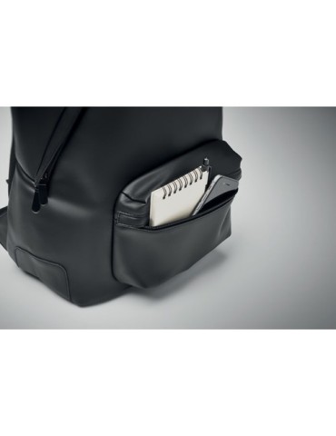 Sac à dos souple en PU idéal pour le bureau et le loisir - BAI BACKPACK Matières : PU Couleurs : noir cadeau collaborateur premi