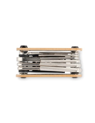 Pochette  et pratique multi outils en bambou - personnalisée MANO Matières : bambou Couleurs : bois cadeau entreprise pas cher