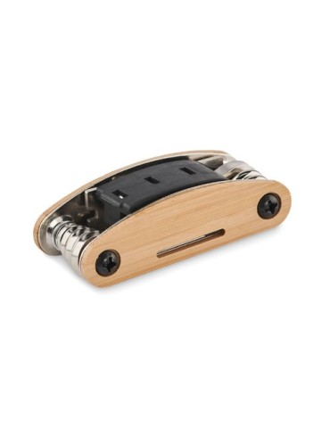 Pochette  et pratique multi outils en bambou - personnalisée MANO Matières : bambou Couleurs : bois impression haute définition