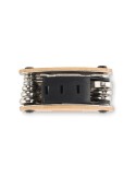 Pochette  et pratique multi outils en bambou - personnalisée MANO Matières : bambou Couleurs : bois objet promotionnel éco-respo