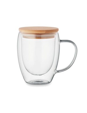 Mug double paroi en verre personnalisé 250ml - TIRAL