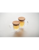 Mug double paroi en verre personnalisé 250ml - TIRAL Matières : borosilicate Couleurs : transparent goodies publicitaire événeme
