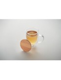 Mug double paroi en verre personnalisé 250ml - TIRAL Matières : borosilicate Couleurs : transparent impression haute définition