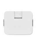 Hub USB 4 Ports Personnalisé Éco-responsable - SQUARE-C Matières : ABS Couleurs : blanc goodies publicitaire événementiel