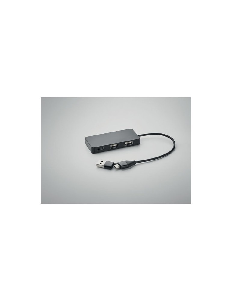 Hub USB 3 Ports avec Câble 20cm - HUB-C
