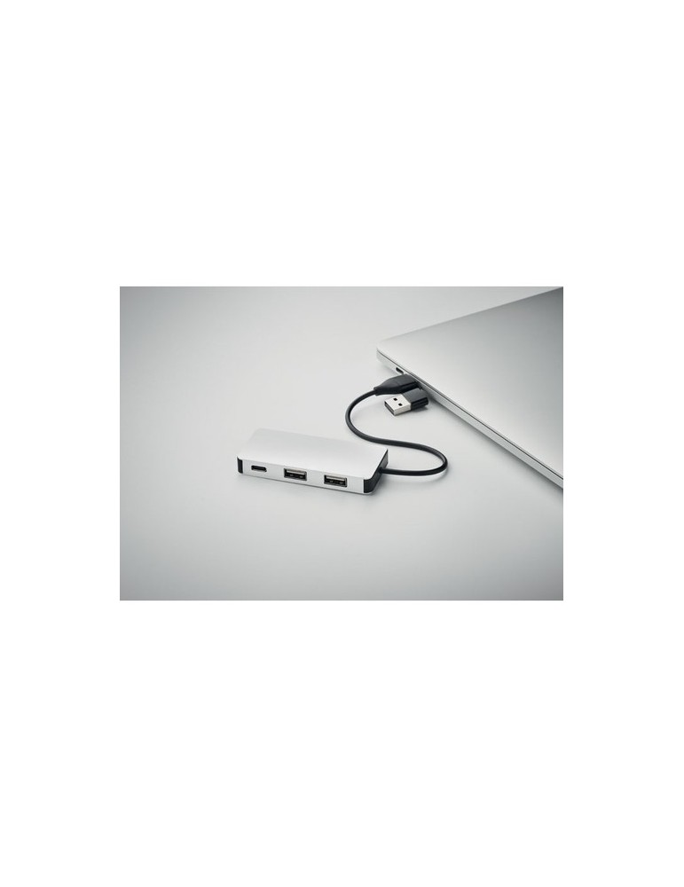 Hub USB 3 Ports avec Câble 20cm - HUB-C