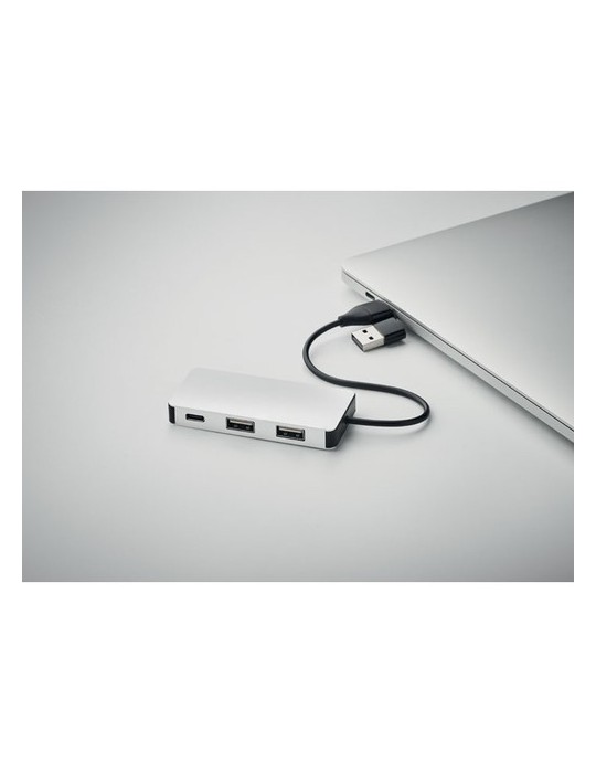 Hub USB 3 Ports avec Câble 20cm - HUB-C