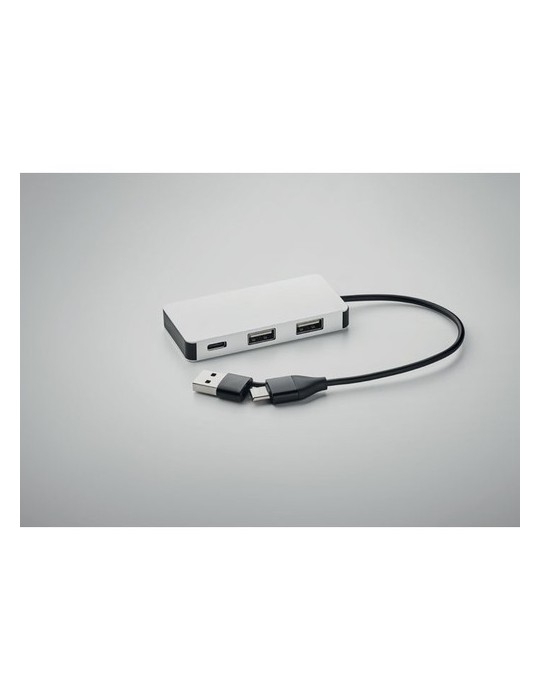 Hub USB 3 Ports avec Câble 20cm - HUB-C