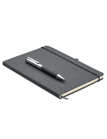 Carnet écologique en cuir recyclé avec stylo - ELEGANOTE
