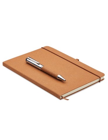 Carnet en cuir recyclé ELEGANOTE avec stylo 2